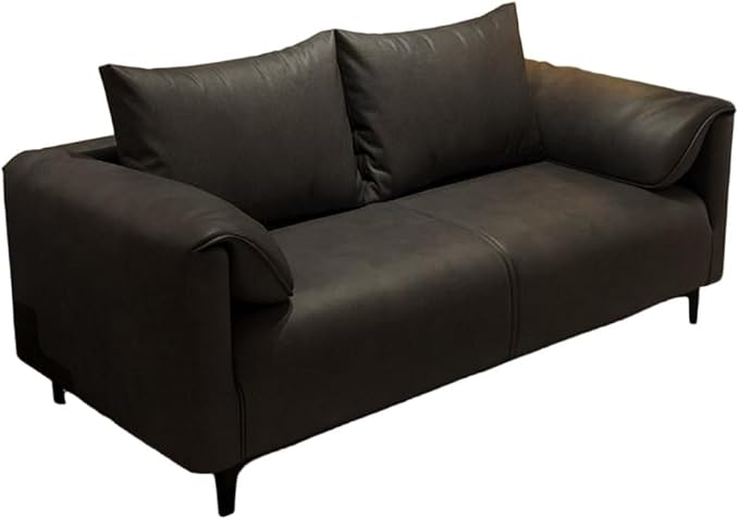KIBONCY 3-Sitzer Billard Zuschauersofa Set PU Leder mit Staufach Getränkehalter Edelstahl Sockel 145 cm
