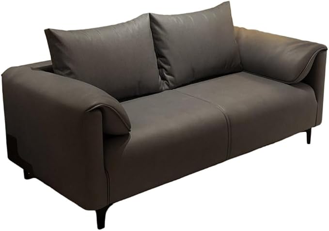 KIBONCY 3-Sitzer Billard Zuschauersofa PU Leder mit Staufach Getränkehalter Edelstahl Sockel 145 cm