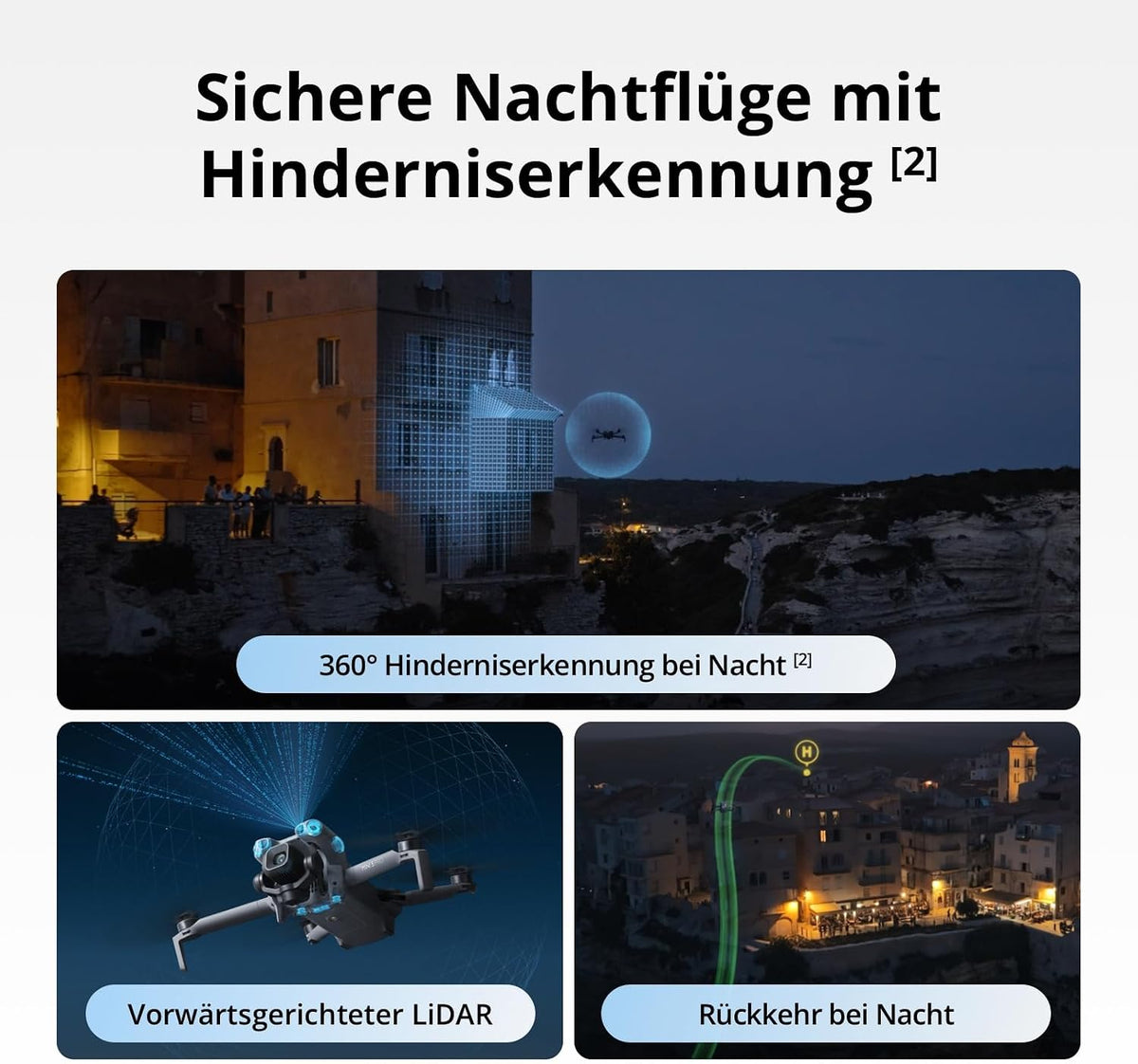 DJI Mini 5 Pro Fly More Combo Mit DJI RC 2 Und 1 Jahr Care C0-Zertifiziert 4K-Drohne Für Anfänger 1-Zoll CMOS Hinderniserkennung 225°-Gimbal-Rotation Grau