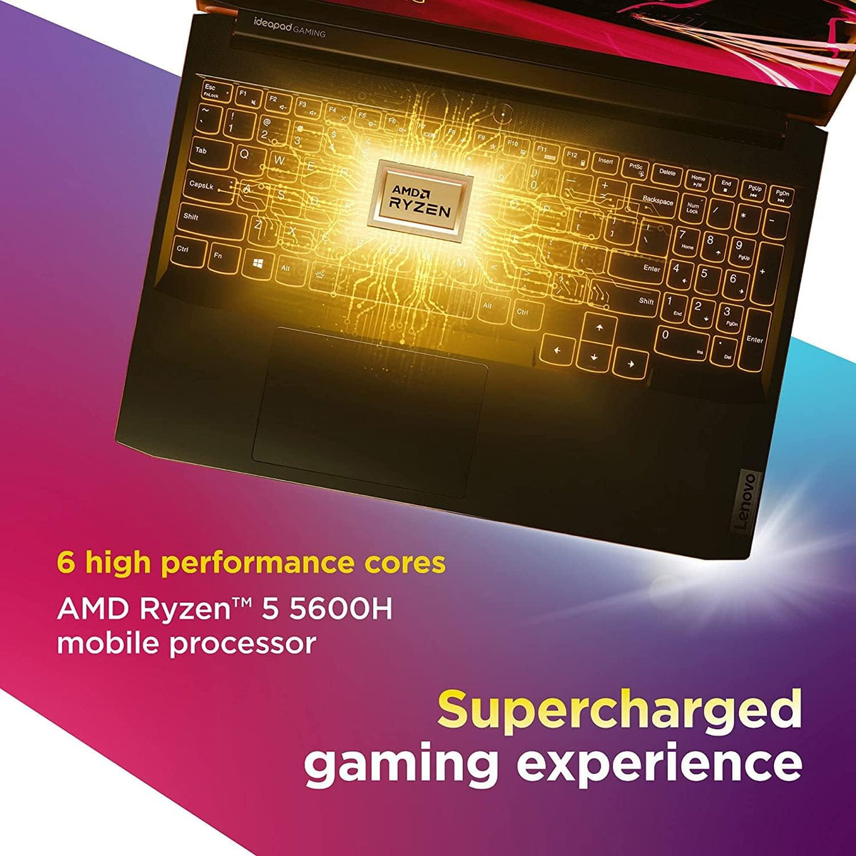 Lenovo IdeaPad Gaming 3 15.6" 120Hz Laptop AMD Ryzen 5-5600H 8GB RAM 512GB SSD RTX 3050 Ti 4GB GDDR6 Shadow Black