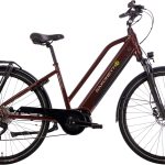 SAXONETTE »Premium Sport (Trapez)« 10 Gang Kettenschaltung Mittelmotor 250 W Pedelec, Elektrofahrrad für Damen