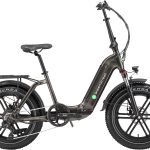 GreenStreet »Tiefeinsteiger Klapprad GS5« 7 Gang Shimano Kettenschaltung Heckmotor 250 W Set, mit Akku-Ladegeräte, Fat Tires, 2 Stk. tlg. Pedelec, Elektrofahrrad für Damen u. Herren