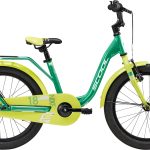 S’COOL Kinderfahrrad »S'COOL niXe 18-1S - Green/Lime« 1 Gang ohne Schaltung Stützräder montierbar
