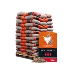 Heizfuxx Holzpellets Red ENplus A1 – 975 kg Palette (65×15 kg), Heizwert ≥4,6 kWh/kg, Hartholz