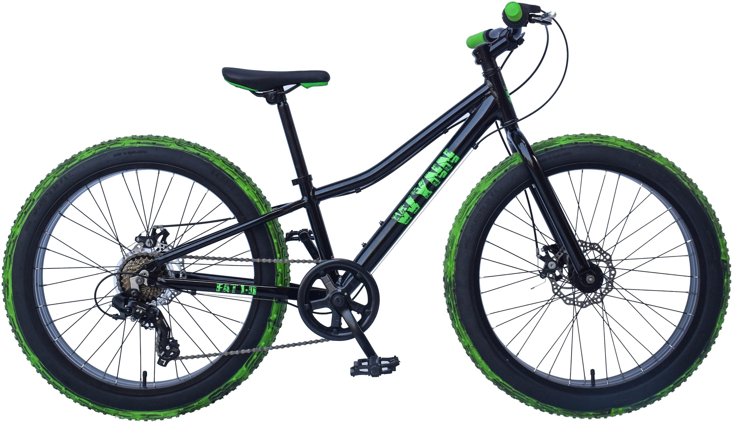 WYNN Jugendfahrrad »FAT1.0« 7 Gang Shimano Tourney Schaltwerk Kettenschaltung