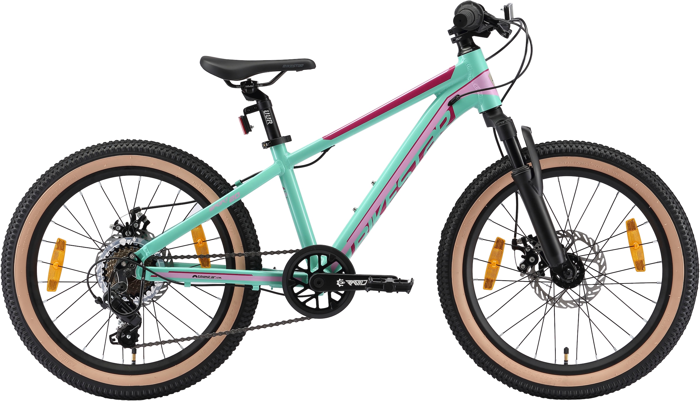 Bikestar Jugendfahrrad 7 Gang Shimano RD-TY21 Schaltwerk Kettenschaltung