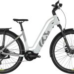 Husqvarna E-BICYCLES »E-Trekkingbike Grand Pather 4« 11 Gang Tektro RD-M550 Schaltwerk Kettenschaltung Mittelmotor 250 W tiefer Einstieg, 28", Yamaha Motor, Scheibenbremsen, Straßenzulassung, Pedelec, Elektrofahrrad für Herren