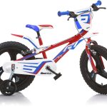 Dino Bikes Kinderfahrrad »16" Pro Cross Kinderfahrrad Jungen stabiler Stahl-Rahmen Stützräder« 1 Gang mit Stützrädern, Frontschild und coolen Schutzblechen