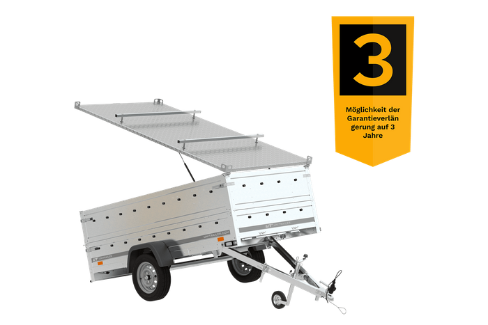 Anhänger GARDEN TRAILER 264 KIPP mit Bordwandaufsatz und Aludeckel-Neu – Bild 4