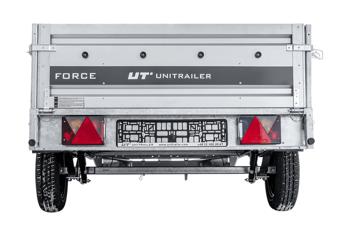Autotransportanhänger auf Federn 264×125 UNITRAILER FORCE 264/R KIPP-Neu – Bild 8