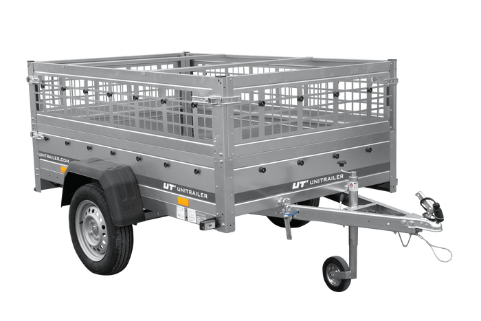 Einachsanhänger 200×125 UNITRAILER GARDEN 201 KIPP mit Gitterseitenwänden-Neu – Bild 4