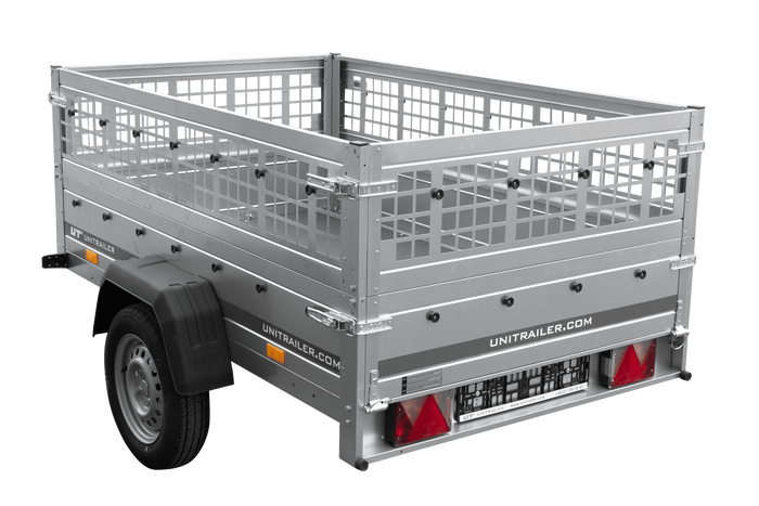 Einachsanhänger 200×125 UNITRAILER GARDEN 201 KIPP mit Gitterseitenwänden-Neu – Bild 6