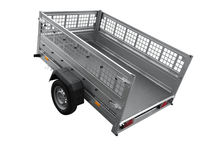 Einachsanhänger 200×125 UNITRAILER GARDEN 201 KIPP mit Gitterseitenwänden-Neu – Bild 12