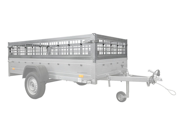GARDEN TRAILER 264 KIPP mit Gitteraufsatz, Flachplane und Stützrad-Neu – Bild 16