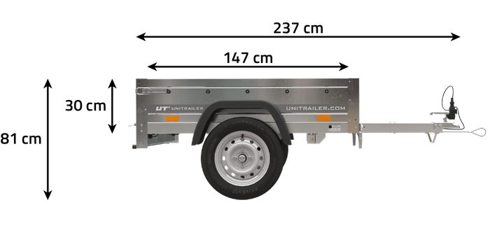 Kleiner Anhänger Garden Trailer 150 KIPP 150×106 cm 750kg-Neu – Bild 8